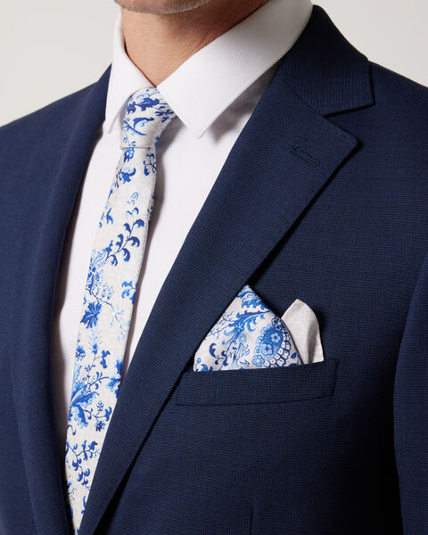Printed Silk Floral Tie